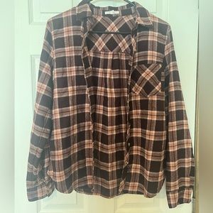 Maurices Plaid button up shirt size SX excellent condition